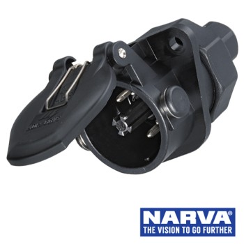 Narva 12 Volt 7 Pin EBS Socket - 82096